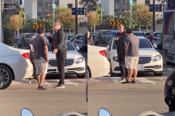 行人地獄太囂張！美籍男地院前拍違停遭揪領亮刀　駕駛惱羞下場慘