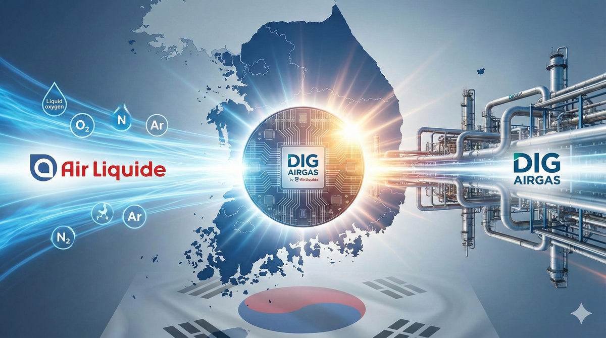 Air Liquide完成收購DIG Airgas！鎖定韓國半導體與氫能商機