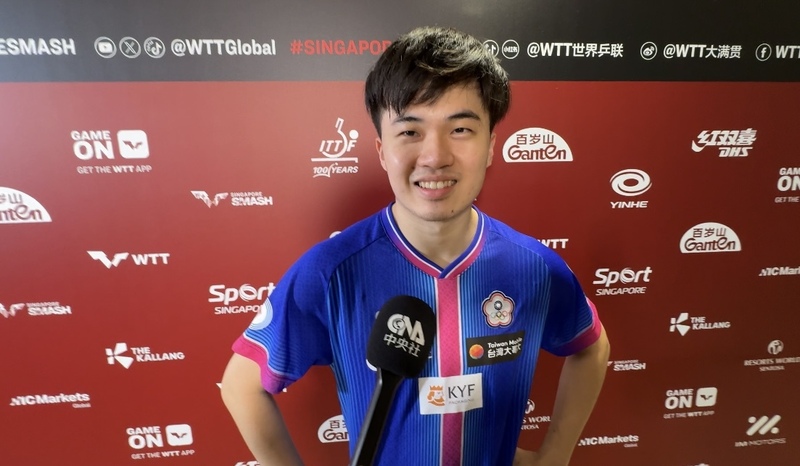 桌球一哥林昀儒闖WTT大滿貫決賽 (圖)